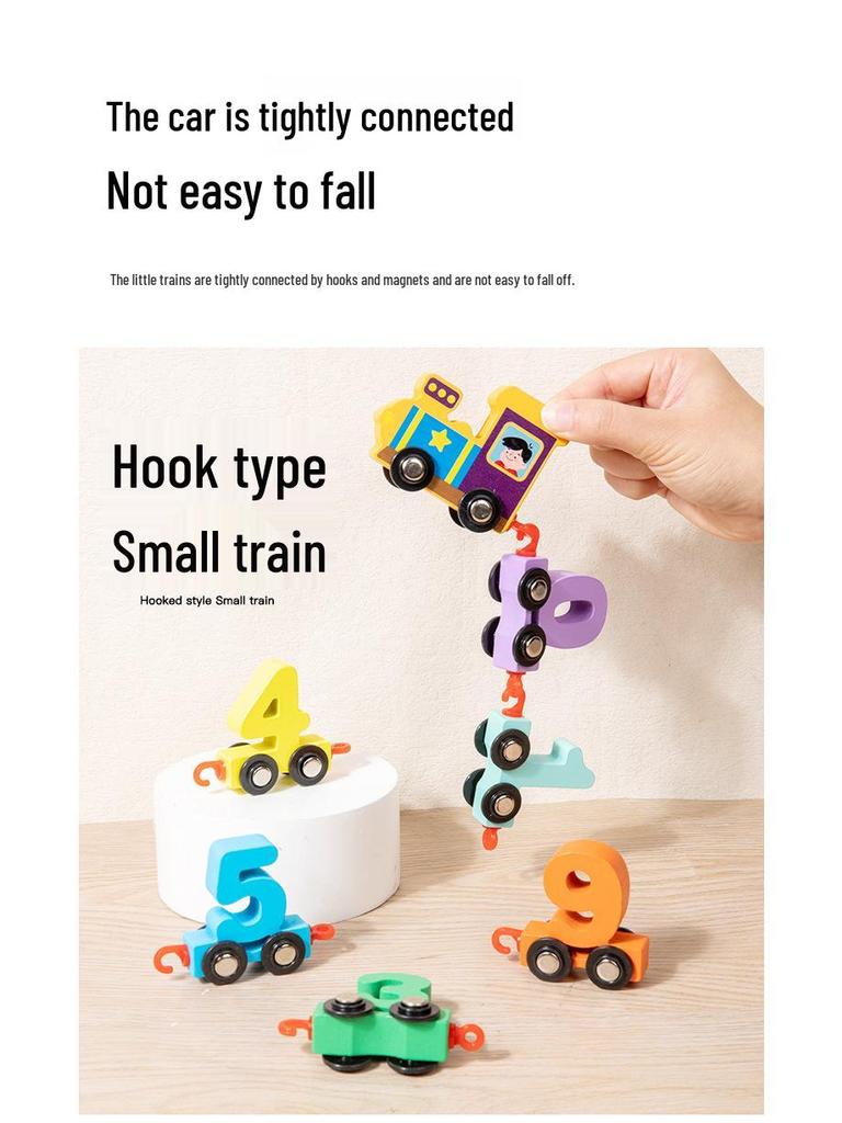 Children's Magnetic Train Set: Wooden Educational Puzzle Compatible with Brio Tracks
