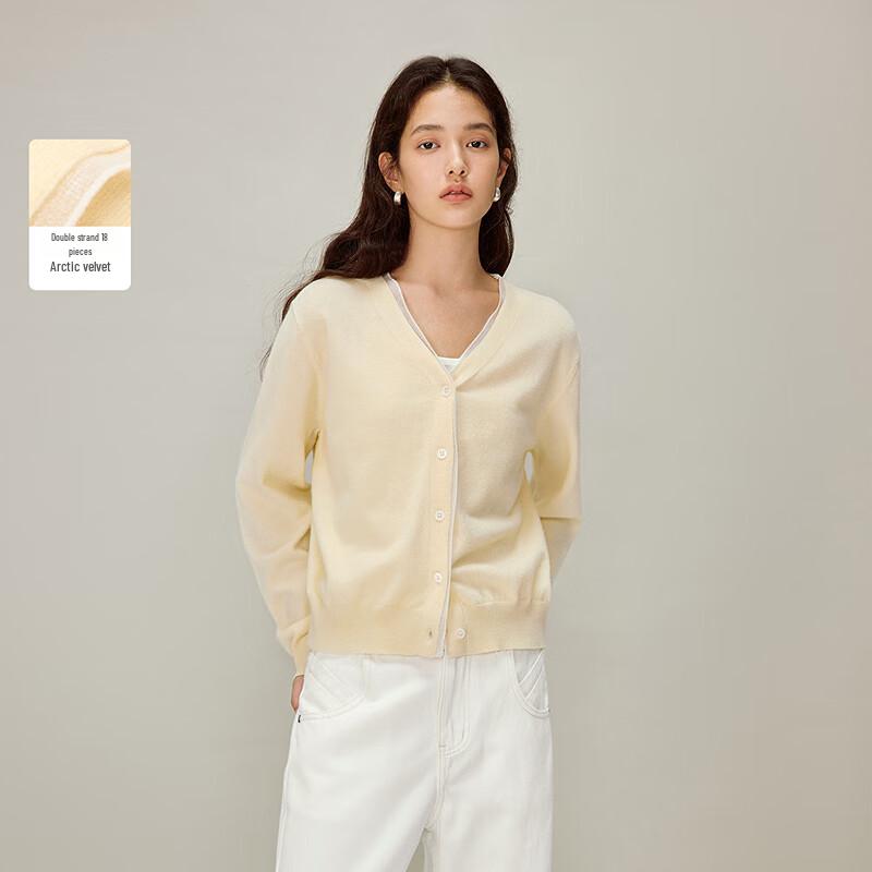 

INMAN Women s Gentle V-Neck Knitted Cardigan XL