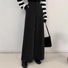 Petite High-Waist Straight-Leg Formal Trousers for Women