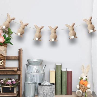 Easter Banner Easter Bunting Garland for Party Decoration Mantle Celebration