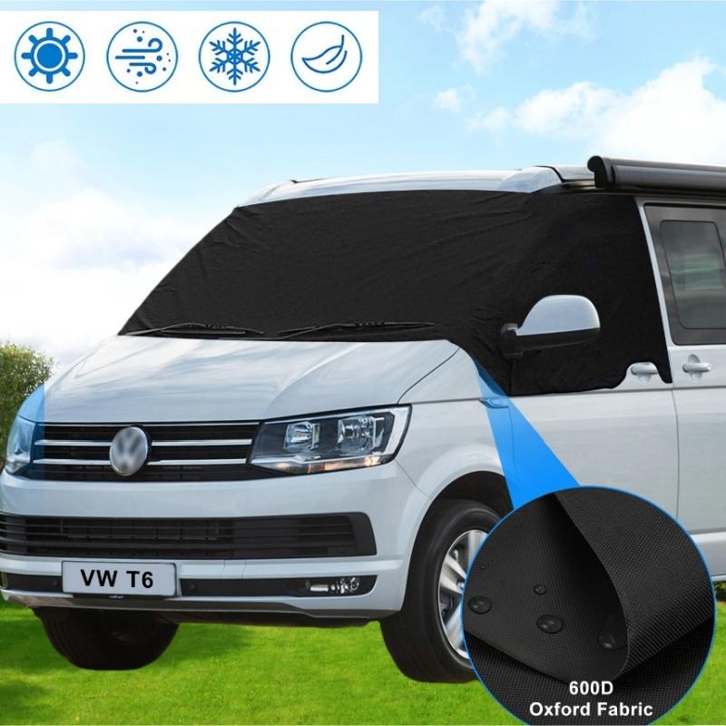 Voor VW Transporter T5/T6 Voorruit Cover Sneeuw Vorst Beschermer 600D Oxford Black Out Gordijnen Zonnescherm Raamscherm Cover