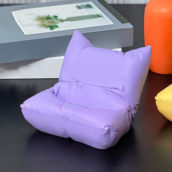 Sofa Shaped Phone Holder with Charging Port Adjustable Angle Couch Bracket Innovative Couch Armchair Phone Mount for Home Office Travel