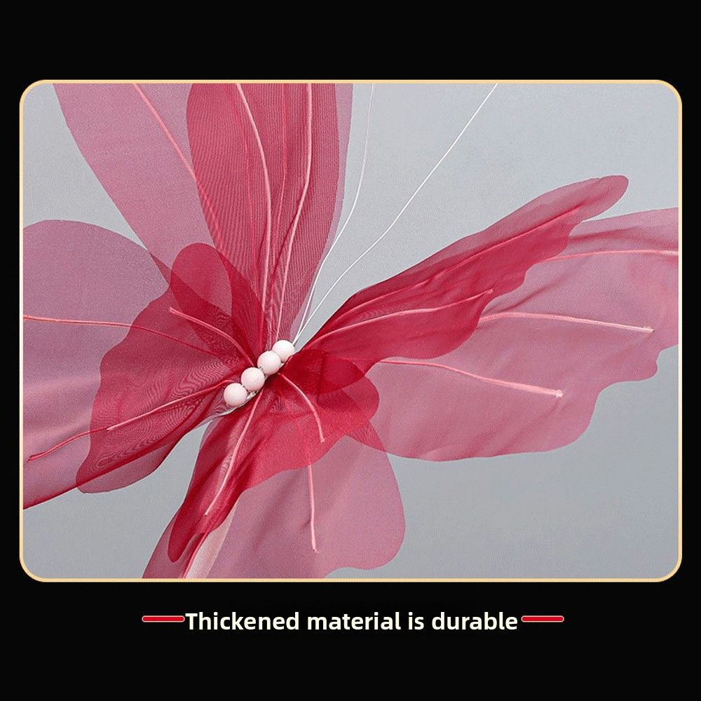 48cm Big Simulation Butterfly Hollow Design Gauze Material 3D Butterfly 3D Effect Large Size Large Butterfly Wedding Decoration