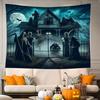 Halloween Festival Wandteppich schreckliche Grabwandbehang für Party Festival Schlafzimmer Büro Wohnzimmer Heimdekoration Wanddekoration