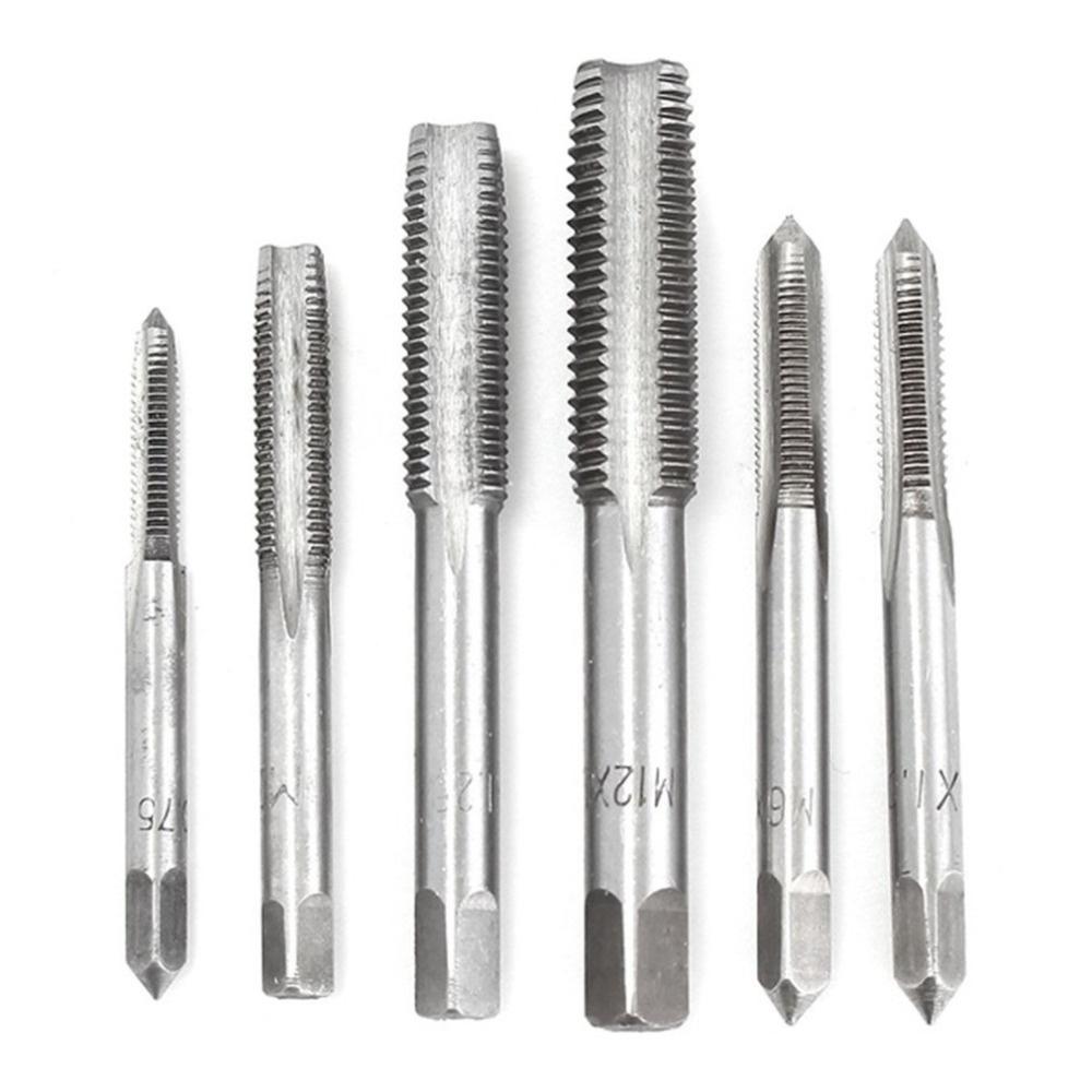 20/40pcs Tap and Die Set M3-M12 Screw Thread Metric Plugs Taps Nut Bolt Alloy Metal Hand Tools Metric Tap Wrench and Die Sets
