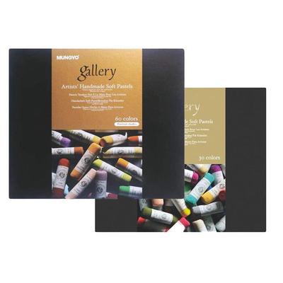 Handgefertigtes weiches Pastell-Set von Galeriekünstlern (15, 30, 60 Farben). Feinste Pigmente und Materialien