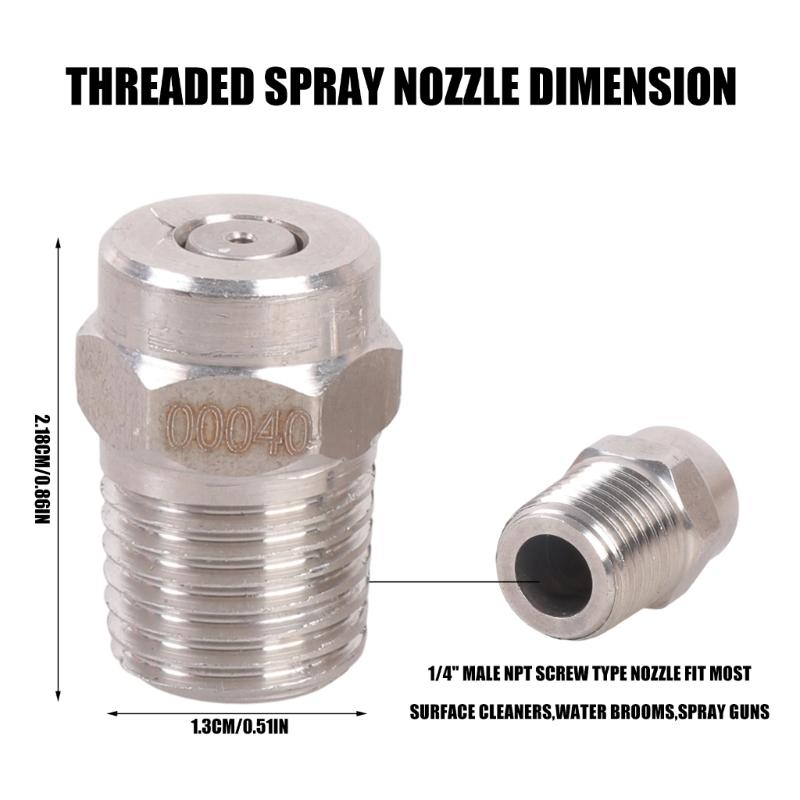 652F Pack of 4 Water Efficient Sprayed Adapters for Sweeper and Cleaning System Compatibility
