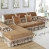 Thicken Plush Quilted Anti-wear Sofa Covers Universal Anti-slip Sofa Cushion Cover Cotton Velvet Recliner Slipcover Protector