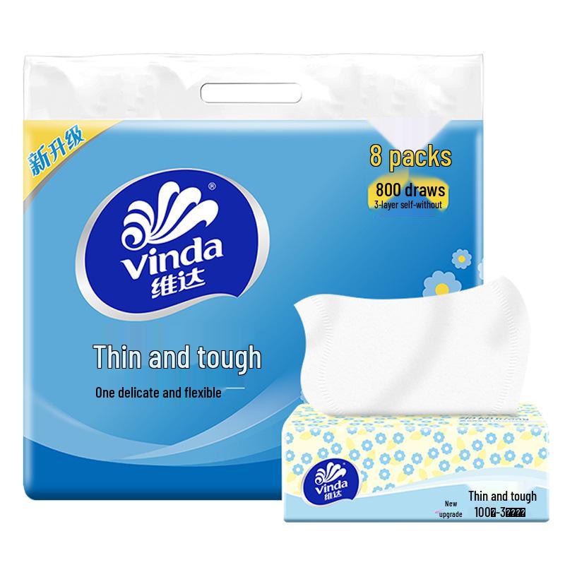 Vinda Hängende Taschentuchbox – Haushalts-Ökonomiepack für Händewischen und Toilettenpapier
