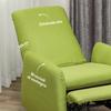 Relax Reclining Armchair with Pull-Out Footrest, Spare Cover and Seat with Springs, Grey