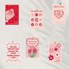 10PCS Love Card Posters Stickers Harajuku Nostalgia Laptop Watercolor DIY Luggage Cafe Students Fashion Home Decoration 10×15CM