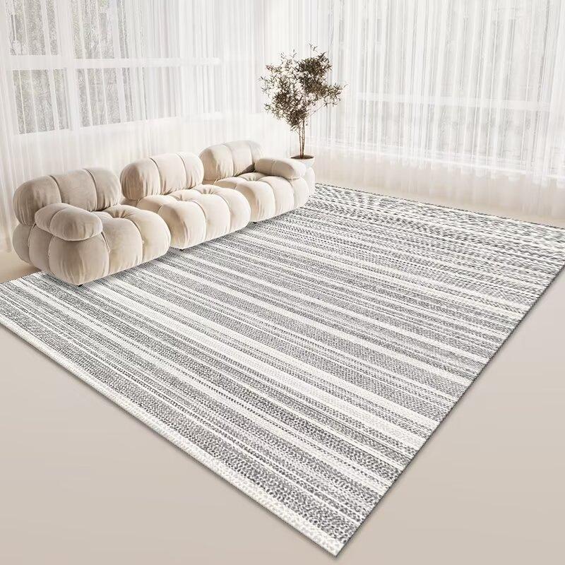 Simple Crystal Velvet Carpet, Living Room Coffee Table Dirt-Resistant And Easy To Take Care Of Floor Mat, Hotel Lobby Homestay Floor Mat