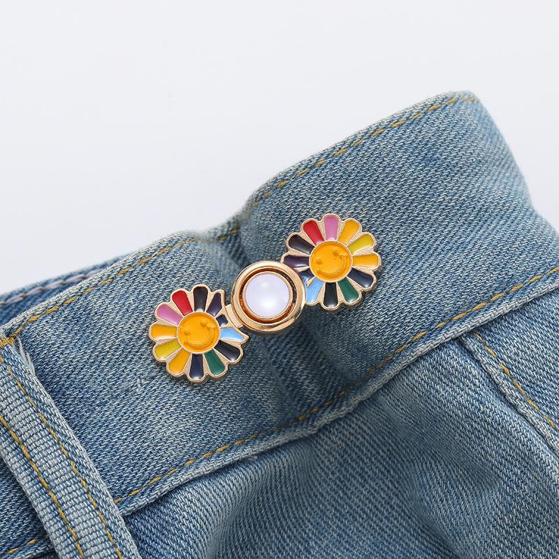 Daisy Waist-Cinching Detachable Buckle: Flatten & Reduce Large Waist Jeans Size