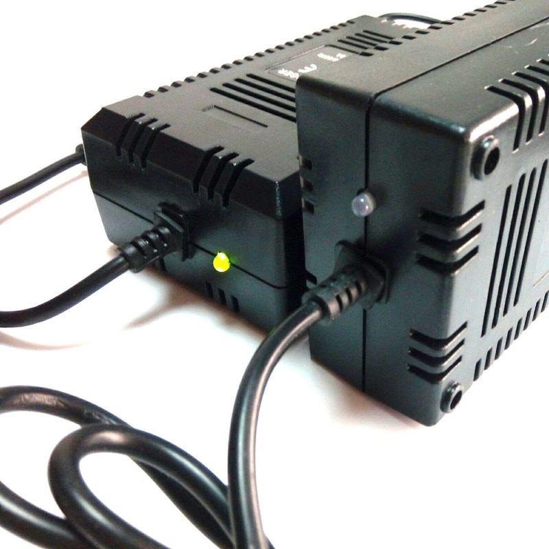 EU 24V Smart Charger AGM Gel Lead Acid Battery Charge DC27.6V 2A With 3 Pins 12mm Aviation Connector