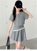Girls' Summer Casual Short-Sleeved Two-Piece Set