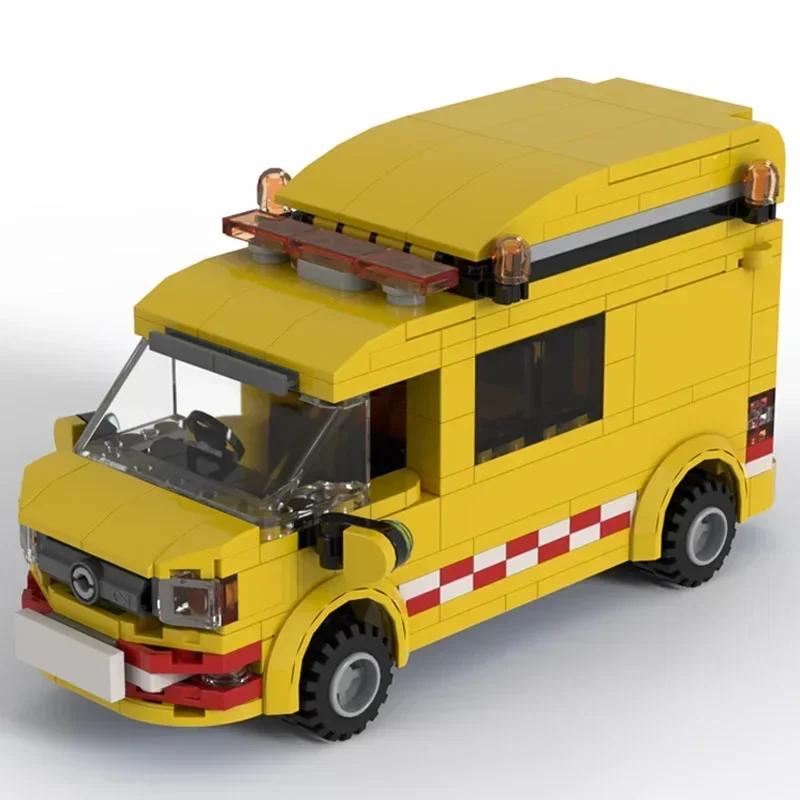 

Moc Building Bricks City Car Model Series Medium Panel Van Technology Modular Blocks Gifts Toys For Children DIY Sets Assembly