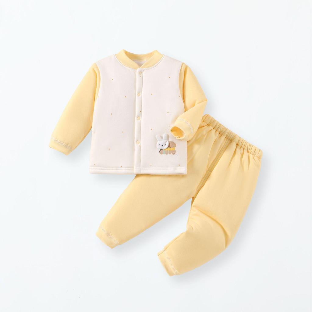 Autumn Winter Padded Baby Clothes Set for Boys & Girls - Warm Cotton Separates