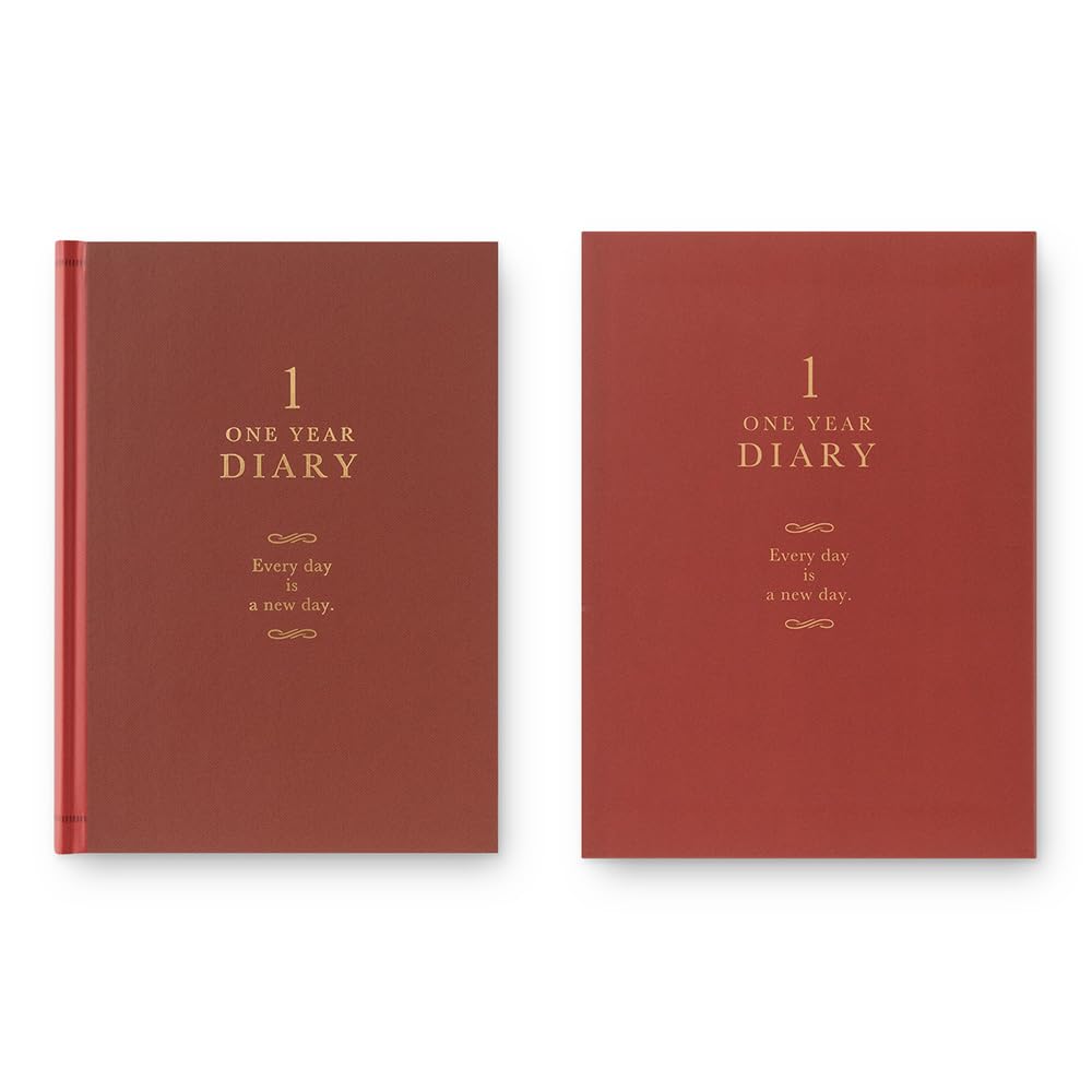 Midori One Page Per Western 12714006 Diary, Day, Style, Red,