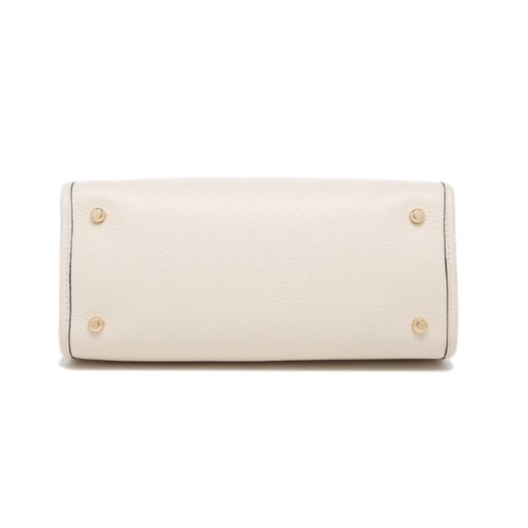 Coach Dempsey 30 Classic Logo Leather Horizontal Tote Bag Women Tote Bags Pure-White 1959-IMCHK