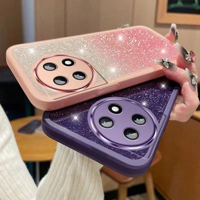 Bling Glitter Camera Protector Lens Film Phone Case For Realme 14 Pro+ Silicone Soft Cover For Realme 13 4G 13Pro 14X 14pro Plus