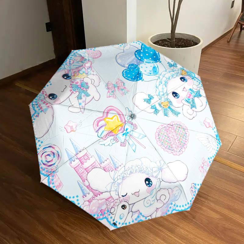 1pc Cute Bunny Fantasy Land Umbrella with Plastic Handle,Suitable for All Seasons Home Travel Outdoor UmbrellaSanlio616