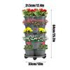 5 Tiers Vegetable Plastic Pot Family Balcony Strawberry Potted Plant Three Dimensional Multi-layer Space Saving Planting Flower