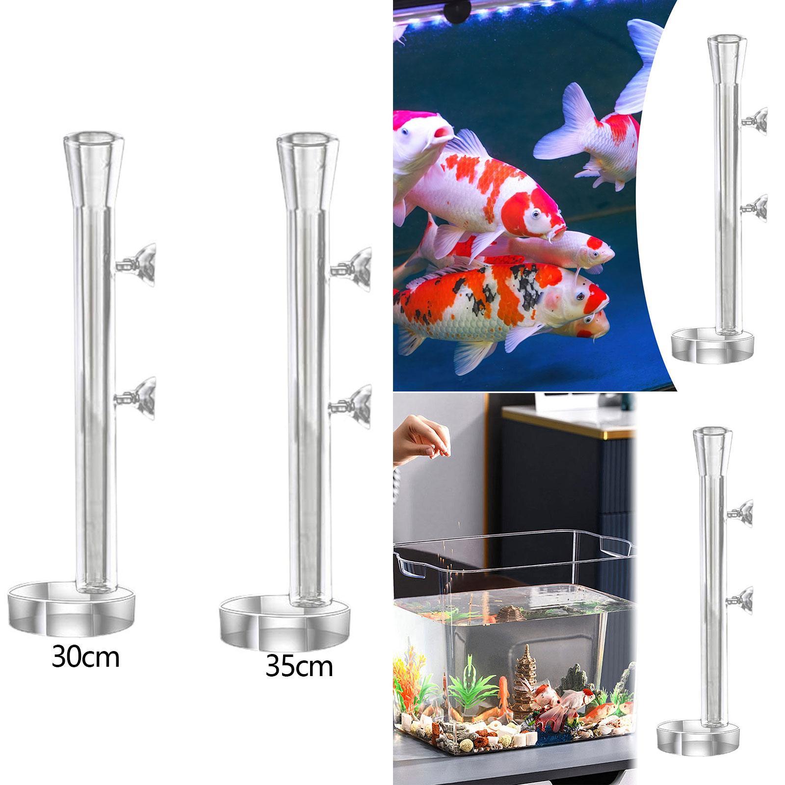 Clear Feeding Tube Aquarium Fish Shrimp Feeder Fish Tank Supplies Multifunction Aquarium Feeder Tube for Reptiles Fish 30cm