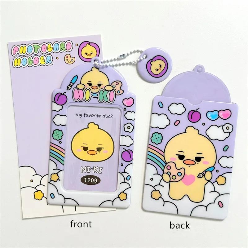 Kawaii Ins  Cute 3 Inch Kpop Pocard Holder Po Card Holder Bag Pendant School Stationery