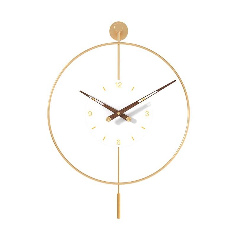 

Spanish Fashion Creative Clock Swinging Hammer Retro Roman Decorative Wall Clock (as the picture,50CM)