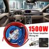 1500W Car Power Amplifier Wiring Kit 8GA Audio Speakers Wiring Kit 60 AMP Fuse Holder Car Audio Wire 18GA for Auto Vehicle Parts