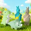 Pískací dinosaurus psí žvýkací hračka Odolná proti kousnutí Agresivní žvýkač Latexový klokan Interaktivní hračka Pro malé psy Pro prořezávání zubů Čistící Hračka proti nudě