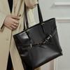 First Layer Vegetable Tanned Leather Large Capacity Tote Bag Casual Versatile Underarm Bag Texture Foreign Style Shoulder Bag Tide