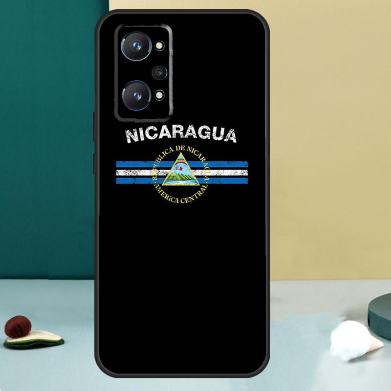 Nicaragua Flag For Realme 13 12 10 11 14 Pro Plus GT 6 5 6T GT7 Pro C55 C53 C51 C21Y C25S C75 C67 C61 Case