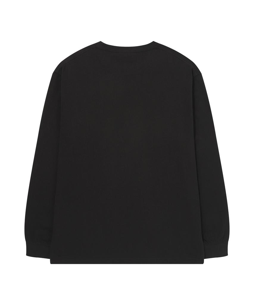Syupeodeulai Essential Long Sleeve T-Shirt Black Sduilaq02Blk