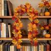 Autumn Harvest Festival Maple Leaf Vines & Green Plant Decorations