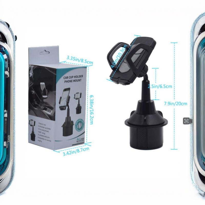 Universal Car Cup Holder Phone Mount 360 Degree Adjustable Rotatable Phone Mount Cup Holder Cell Phone Stand For Auto Use