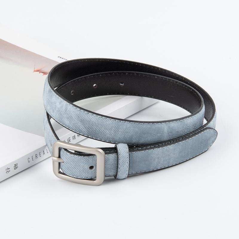 Leather Women'S Belt Cowhide With Jeans Casual Pants Women'S Belt