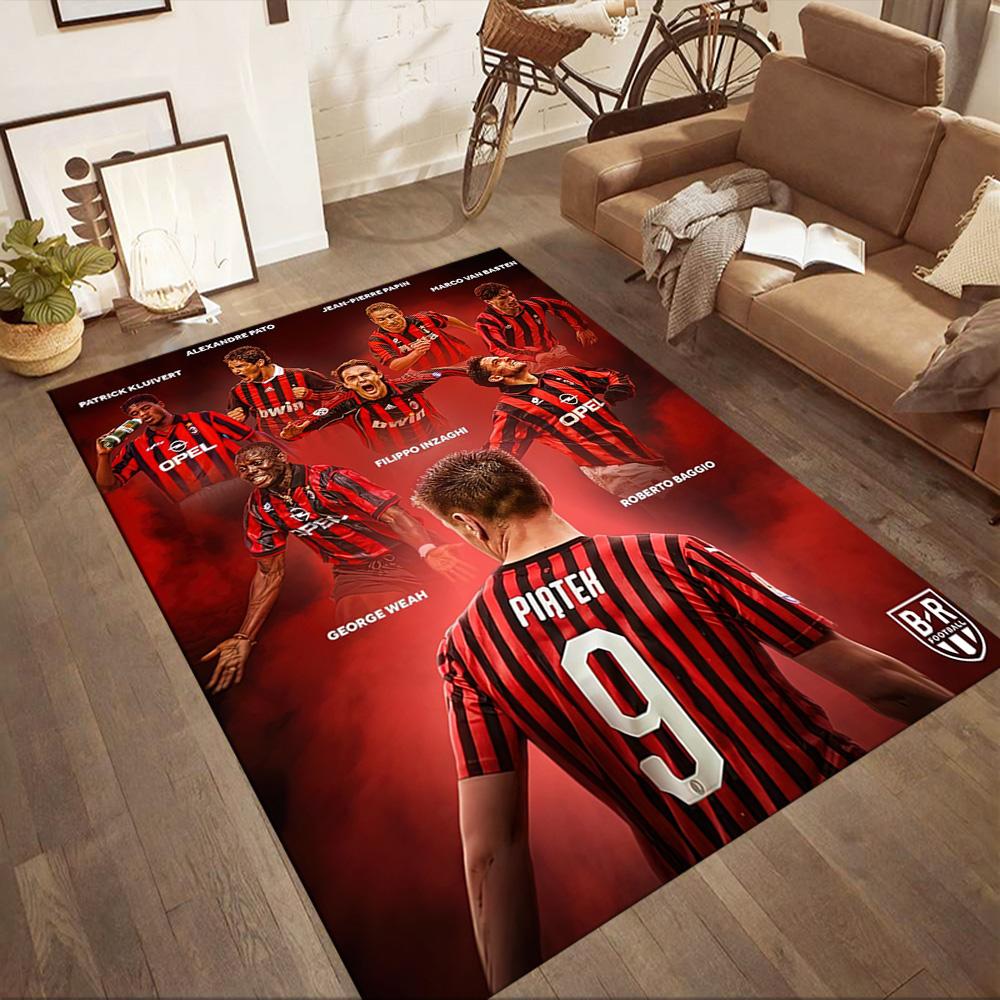 Ac Milan Floor Rug Office Rug Design For Dormitory Kitchen Entryway Bedrooms Antislip Rug Office Home Decor Perfect Birthdaychristmas Gift Idea