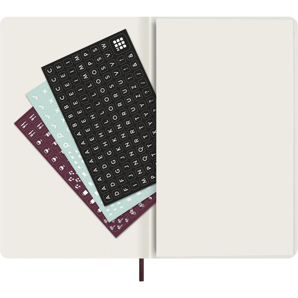 Moleskine 2026 Weekly Planner 12-Month Precious & Ethical Large Black Vegan Leather VEGEA Python Pattern DSPRETB12WN3BY26