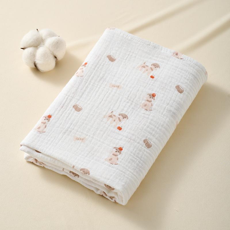 Baby Double-Layer Gauze Swaddle Blanket.100% Cotton Breathable,Multi-use as Swaddle,Blanket&Bath Towel,Perfect Summer Essential