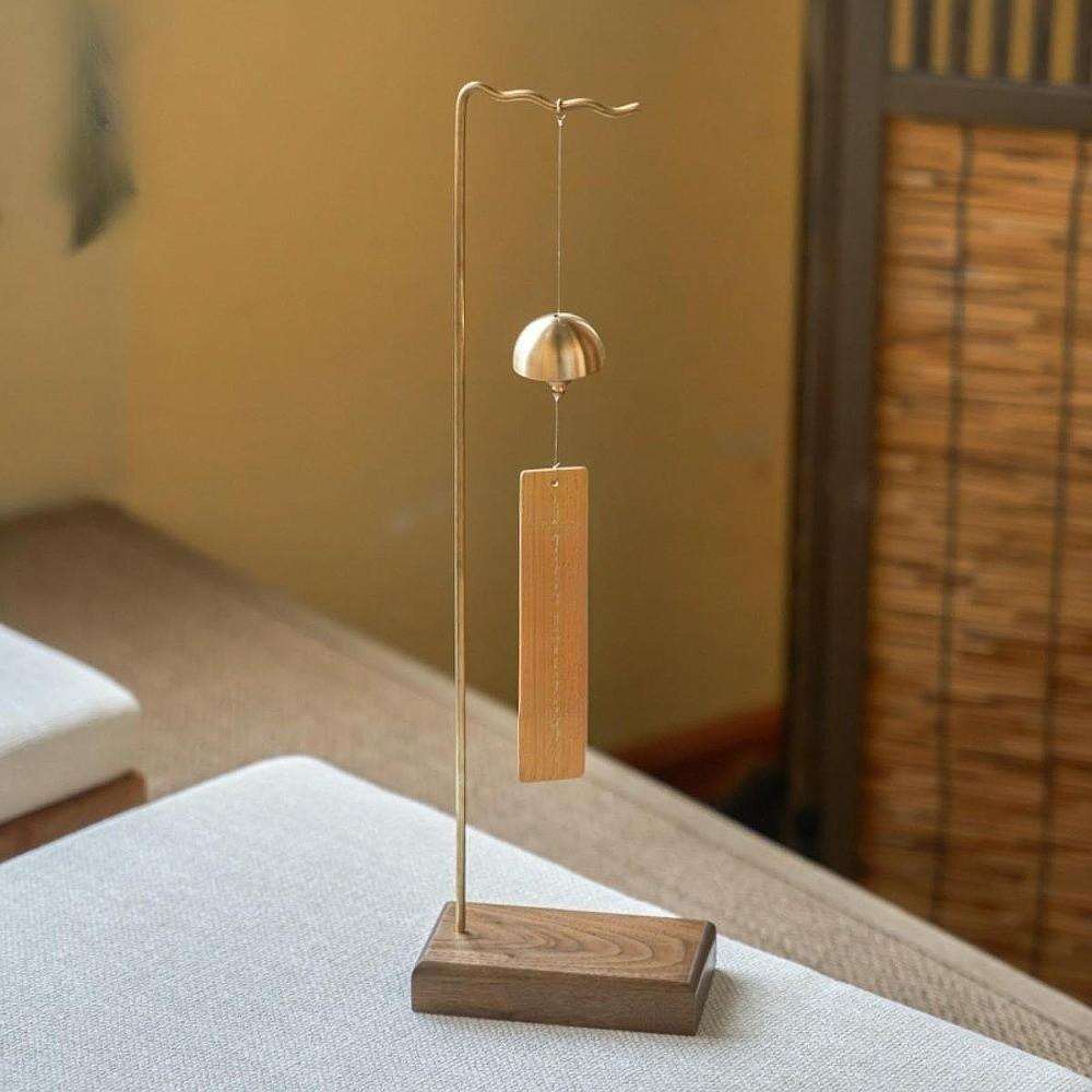 Support de Carillon Éolien à Base Plate Bois Massif Stable Support d'Exposition pour Bijoux Gain de Place Universel Support de Rangement pour Colliers
