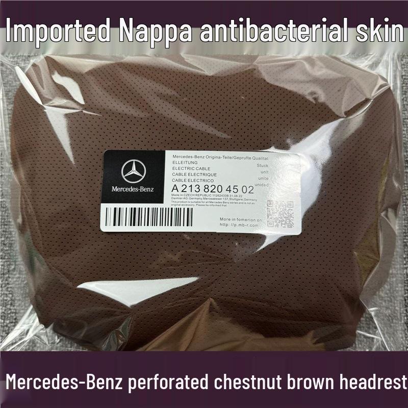 Nappa Leather Headrest and Lumbar Support Pillow for Mercedes-Maybach