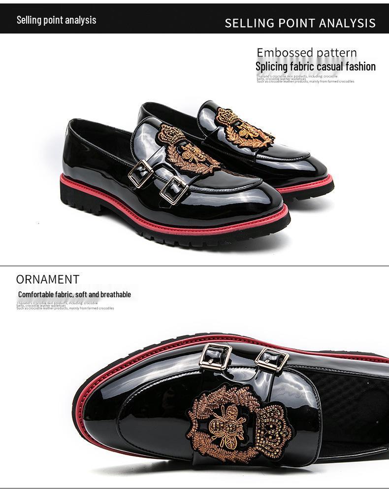 Zapatos de Cuero sin Cordones Estilo Británico para Hombre Tallas Grandes Primavera 2025 - Modernos, a la Moda, Business Casual