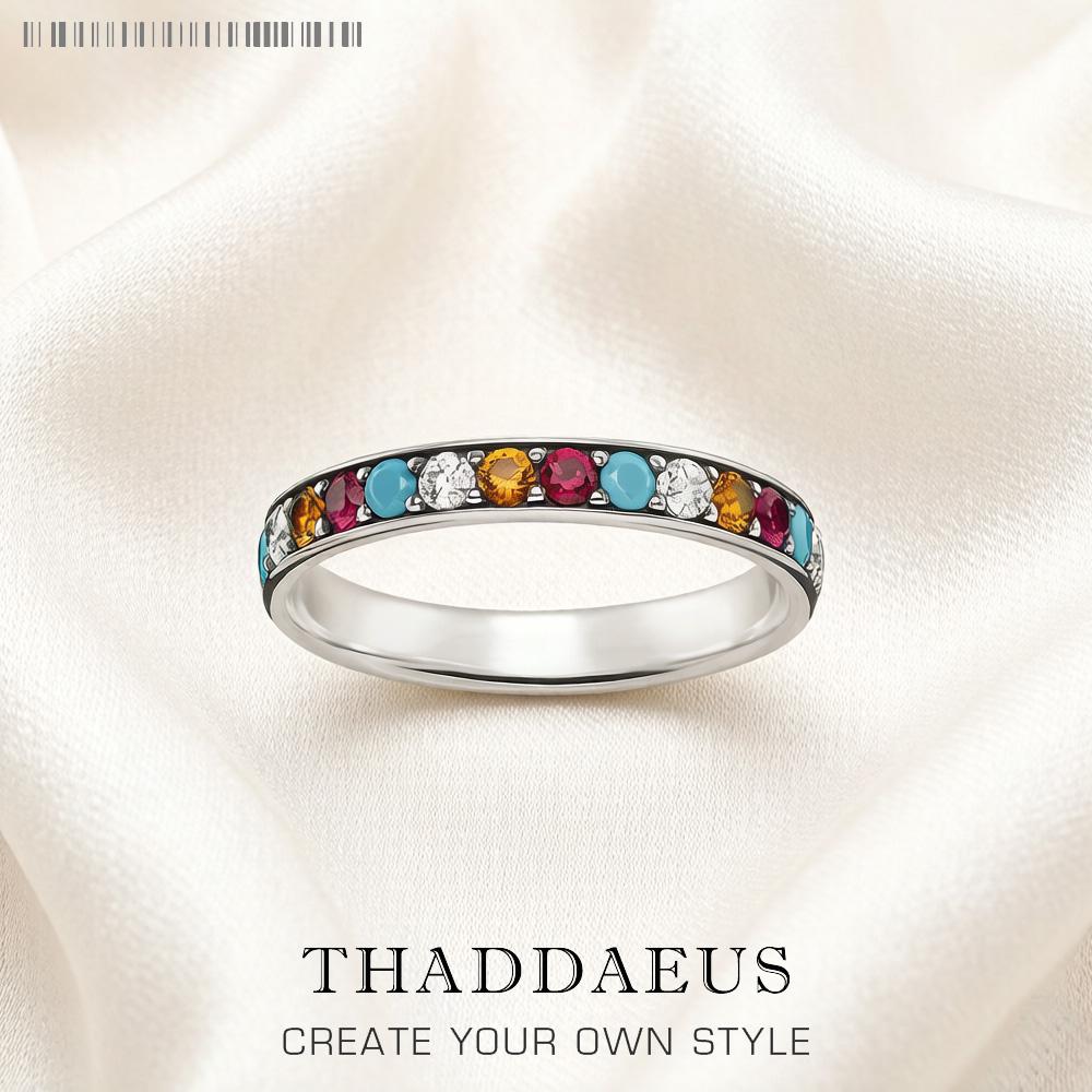 Ring Elegance Colourful Stones Europe Romantic Fine Jewelry For Women  New Real   CopperGift