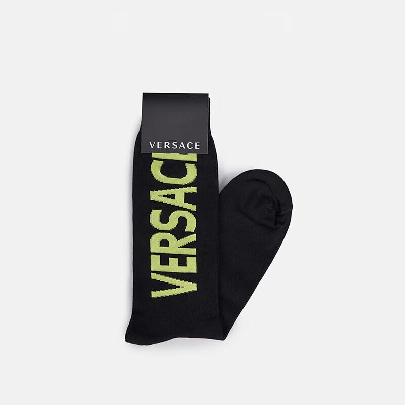 Versace Men's Logo Knitted Crew Socks