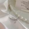Hollow Lace Wings, Water Drop Diamond Necklace, Elegant and Popular Style, Clavicle Chain, Super Immortal Clavicle Chain