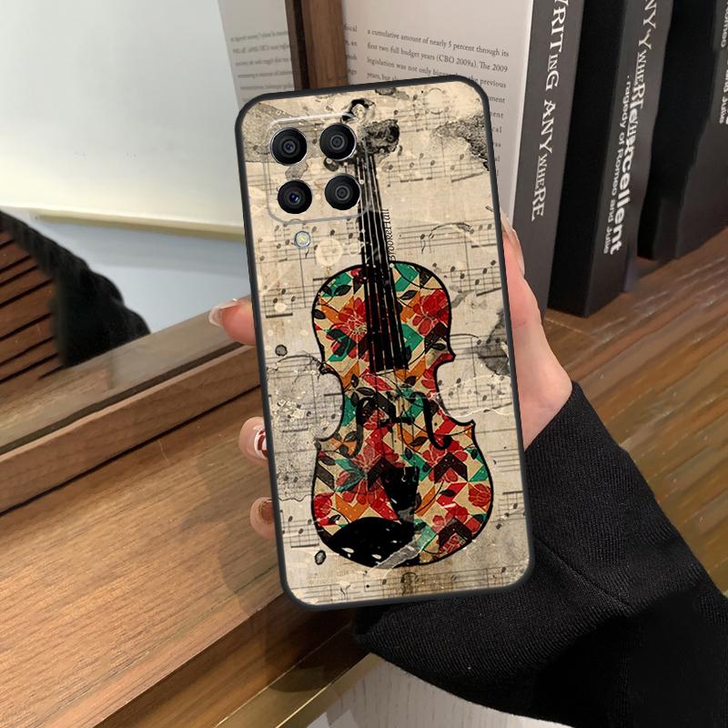 Music Violin Case For Samsung Galaxy M13 M53 M51 M31 M11 M14 M34 M54 M12 M32 M52 M16 M36 M56 M15 M35 M55