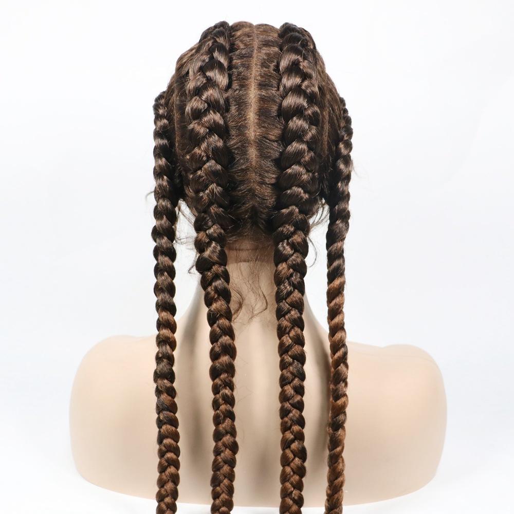 Lace Wig Hair Wig Female Long Hair Chemical Fiber Headgear Braid Wig Braid S