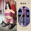 Night listening fragrance lingerie women's sexy lace three-point pajamas mesh open crotch free perspective set
