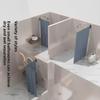 Folding Bathroom Divider No-Drill Waterproof Wet-Dry Separation Shower Curtain Alloy Track Shower Partition Supplies
